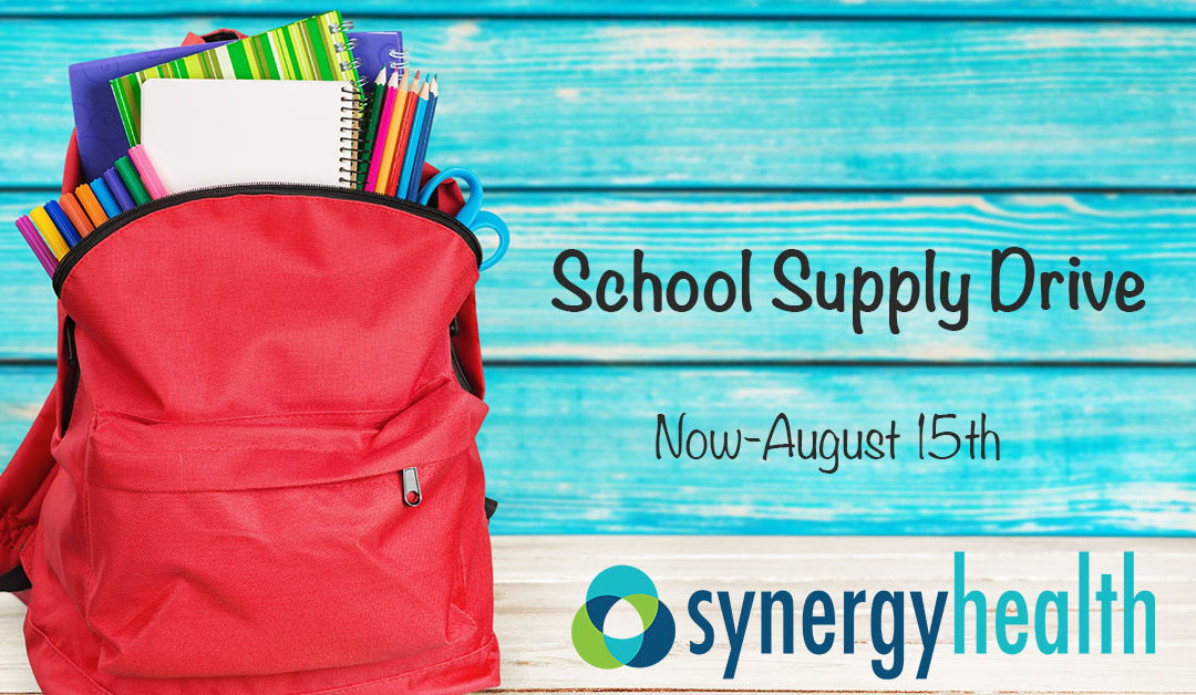 synergy heath school supply drive