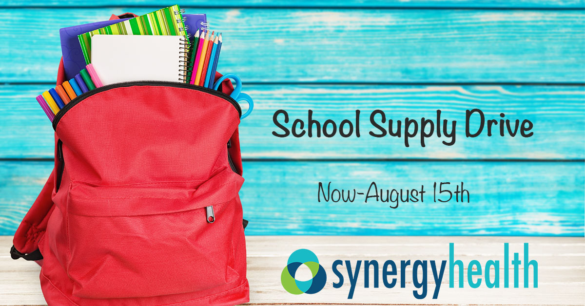 School Supply Drive Synergy Health Chiropractor in Naples, FL